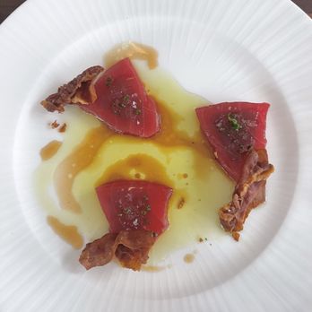 Bonnie And Clyde - Tuna Crudo. Special of the night. Ham tasted like crispy bacon. Would suggest 4 pieces to get worth the price of the plate 9.5/10 - Desserts Near Me - Fairport, New York