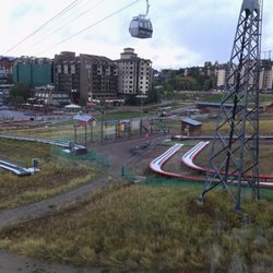 Chateau Chamonix - The view from unit 143. The obstacle course looked fun but we didn't try it.