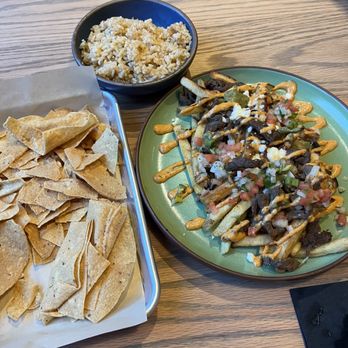 Chicheria Mexican Kitchen - Chips, side of rice, carne asada fries - Mexican Near Me - Atlanta, Georgia
