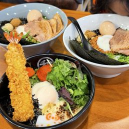 front: mentaiko, back two: deluxe front: mentaiko, back two: deluxe