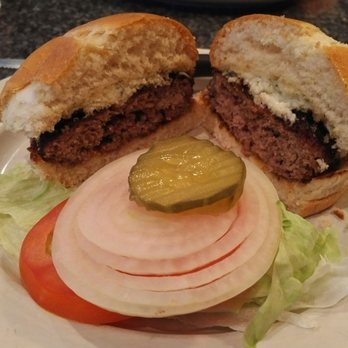 West Allen Grill - Blackened blue cheese burger - Wine Bars Near Me - Wentzville, Missouri