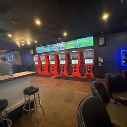 Seating and dartboards
