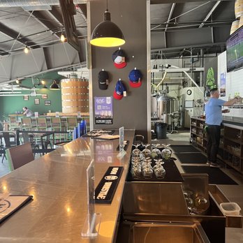 Noon Whistle Brewing - View from the bar - Breweries Near Me - Lombard, Illinois Noon Whistle Brewing - View from the bar - Breweries Near Me - Lombard, Illinois