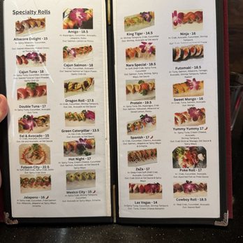 Nara Sushi - Menu - Sushi Bars Near Me - Folsom, California