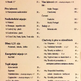 Hostinec U Kohouta - Menu - Pubs Near Me - Praha-4, Puerto Rico Hostinec U Kohouta - Menu - Pubs Near Me - Praha-4, Puerto Rico
