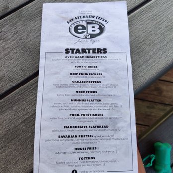 Embers Brew House - Menu - Pizza Near Me - Joseph, Oregon