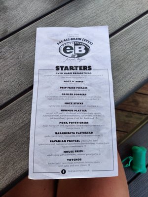Menu photo 6 Embers Brew House Joseph, OR