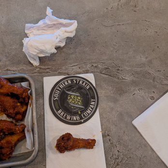 Southern Strain Brewing Company - Are these chicken wings like they say? Are they quail wings or maybe even pigeon wings you decide? Be careful when you order wings! - Breweries Near Me - Concord, North Carolina Southern Strain Brewing Company - Are these chicken wings like they say? Are they quail wings or maybe even pigeon wings you decide? Be careful when you order wings! - Breweries Near Me - Concord, North Carolina