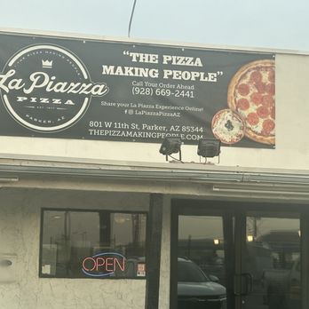 La Piazza Pizza - Front of La Piazza. - Pizza Near Me - Parker, Arizona
