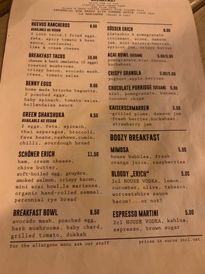 Menu photo 1 Erich Vienna, 9 Menu photo 1 Erich Vienna, 9