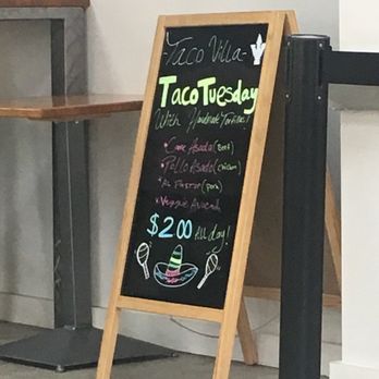 Taco Villa - The 4 tacos that apply to $2 Taco Tuesday - Mexican Near Me - La Jolla, California Taco Villa - The 4 tacos that apply to $2 Taco Tuesday - Mexican Near Me - La Jolla, California