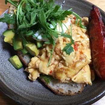 Cook & Archies - Spicy scramble with chorizo and avocado - Breakfast & Brunch Near Me - Surry Hills, NSW