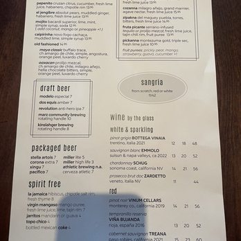 Maya Del Sol - menu - Latin American Near Me - Oak Park, Illinois