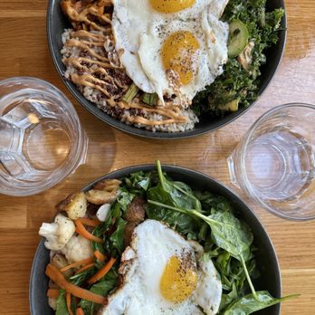 Parakeet Cafe - Little Italy - Power Bowl (gf, veg) , Grains & Greens Bowl (gf, v) + eggs - Breakfast & Brunch Near Me - San Diego, California Parakeet Cafe - Little Italy - Power Bowl (gf, veg) , Grains & Greens Bowl (gf, v) + eggs - Breakfast & Brunch Near Me - San Diego, California