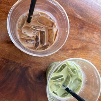 Reborn Coffee - Matcha Strawberry Latcha & Reborn Bacio Latte - Coffee & Tea Near Me - Diamond Bar, California