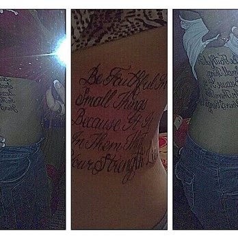 Cali Stylz Tattoos - "Be faithful in small things because it is in them that your strength lies" - Tattoo Near Me - San Jose, California