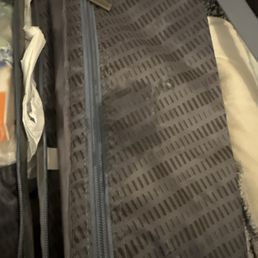 These are the pictures I took after cleaning my suitcase. It was a lot worse than this. It was on my clothes and my book bag.