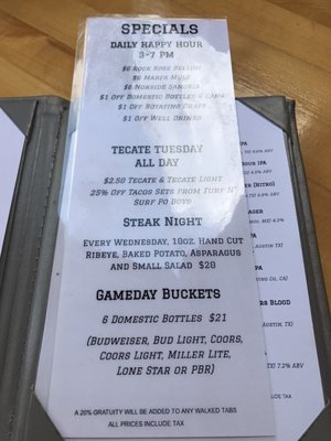 Menu photo 8 Lavaca Street Bar At Rock Rose Austin, TX Menu photo 8 Lavaca Street Bar At Rock Rose Austin, TX