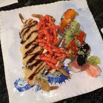 Shogun Japanese Restaurant - Super Crunch Roll, Flaming Crunch Roll and forgot which one was on the right - Japanese Near Me - Albuquerque, New Mexico Shogun Japanese Restaurant - Super Crunch Roll, Flaming Crunch Roll and forgot which one was on the right - Japanese Near Me - Albuquerque, New Mexico