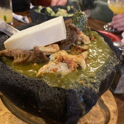 Don Juan Mexican Bar & Grill - Maumee - Molcajete maya
Ribeye steak, grill chicken cook with chorizo, shirmp in a red salsa and onions.  Serve with rice and beans.