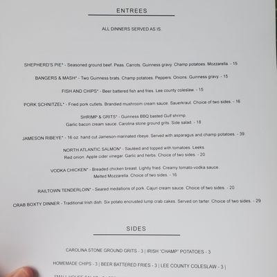Menu photo 2 Irish Bred Pub Opelika, AL
