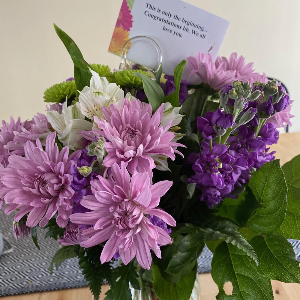 Everything's Blooming - What was delivered... this was priced as a $55 bouquet - Florists Near Me Everything's Blooming - What was delivered... this was priced as a $55 bouquet - Florists Near Me