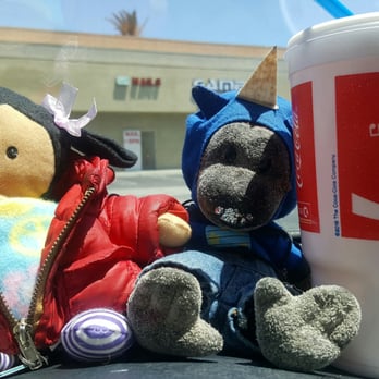 Mobil - G and Becka with their soda - Gas Stations Near Me - Long Beach, California