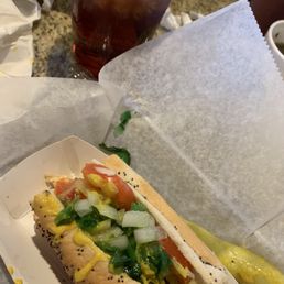 Chicago dog, Italian sausage dog snd beef Chicago dog, Italian sausage dog snd beef