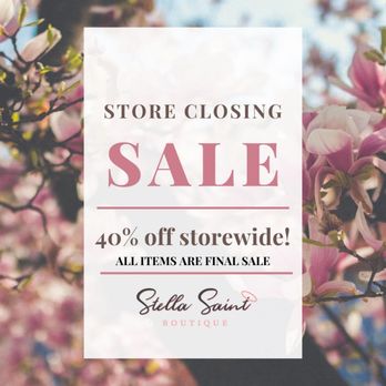 Stella Saint Boutique - Come in and save big on all full priced merchandise. Clearance rack pieces are $10 and $20! - Women's Clothing Near Me - Fort Myers, Florida Stella Saint Boutique - Come in and save big on all full priced merchandise. Clearance rack pieces are $10 and $20! - Women's Clothing Near Me - Fort Myers, Florida