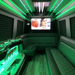 Super City Limousine - Interior of new 2022 Mercedes sprinter limo bus