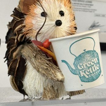Green Kettle Coffee - Hedgehog mascot - Coffee & Tea Near Me - Wallingford, Connecticut