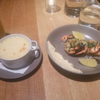 Shaker + Spear - Prawns and Polenta - Seafood Near Me - Seattle, Washington Shaker + Spear - Prawns and Polenta - Seafood Near Me - Seattle, Washington
