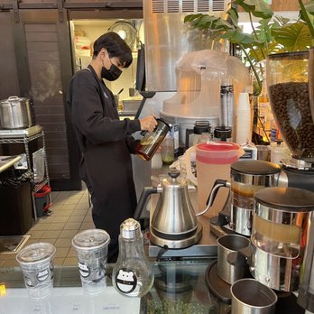 Mini Monster Cafe - Making it - Bubble Tea Near Me - Anaheim, California