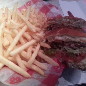 Photo of Ed Debevic's - Chicago, IL, United States. Bacon Cheeseburger