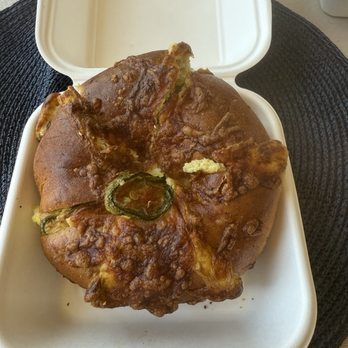 Bloom Bagels - "Jalapeño Bloom Bagel" - Bagels Near Me - Campbell, California Bloom Bagels - "Jalapeño Bloom Bagel" - Bagels Near Me - Campbell, California