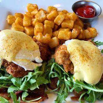 Baker's Crust Artisan Kitchen - Swanky Benedict. Loved the fried chicken! - Breakfast & Brunch Near Me - Ashburn, Virginia Baker's Crust Artisan Kitchen - Swanky Benedict. Loved the fried chicken! - Breakfast & Brunch Near Me - Ashburn, Virginia