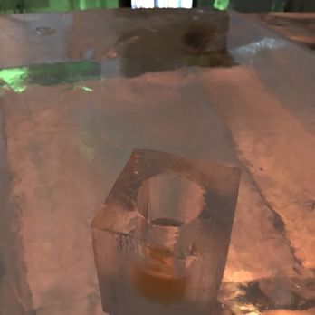 Hôtel de Glace - Your glass of ice keeps drinks nice and cold lol - Hotels Near Me - Quebec City, Quebec