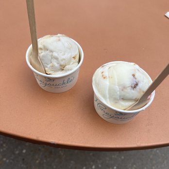 Honeysuckle Gelato - Banana Pudding and Raspberry Lemon - Gelato Near Me - Cary, North Carolina Honeysuckle Gelato - Banana Pudding and Raspberry Lemon - Gelato Near Me - Cary, North Carolina