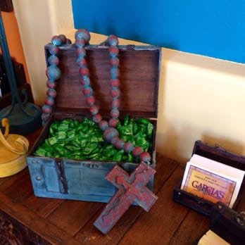 Garcia's Mexican Restaurant - Great entrance! Love the candy box with the rosary. - Mexican Near Me - Mesa, Arizona