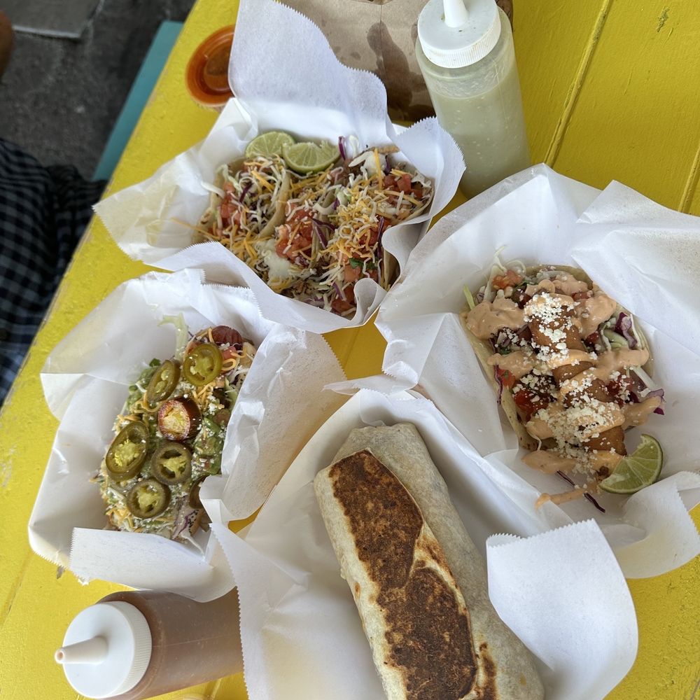The Beach House - Burrito, fried fish tacos, mango habanero tacos, loaded hot dog, chips and salsa - Mexican Near Me - Phoenix, Arizona The Beach House - Burrito, fried fish tacos, mango habanero tacos, loaded hot dog, chips and salsa - Mexican Near Me - Phoenix, Arizona