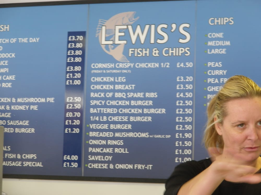LEWIS’S FISH & CHIP SHOP 2 The Strand, Penzance, Cornwall, United