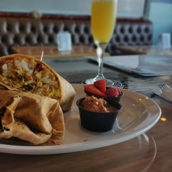 Pillbox Tavern - Breakfast burrito and mimosa, yum! - American Near Me - Solana Beach, California Pillbox Tavern - Breakfast burrito and mimosa, yum! - American Near Me - Solana Beach, California