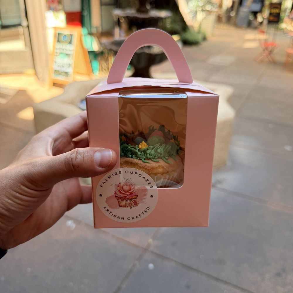 Palmie’s Cupcakes - Easter cupcake in the to-go box - Coffee & Tea Near Me - Sonoma, California Palmie’s Cupcakes - Easter cupcake in the to-go box - Coffee & Tea Near Me - Sonoma, California