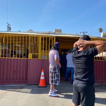 Grandma's Tamales - Long line to get our menudo on a Sunday morning - Mexican Near Me - Bakersfield, California