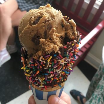 Whit's Frozen Custard - May 2019 weekly vegan flavor for the 1st-5th: Peanut butter brownie in a sprinkle-dipped waffle cone (not vegan). - Ice Cream & Frozen Yogurt Near Me - Columbus, Ohio Whit's Frozen Custard - May 2019 weekly vegan flavor for the 1st-5th: Peanut butter brownie in a sprinkle-dipped waffle cone (not vegan). - Ice Cream & Frozen Yogurt Near Me - Columbus, Ohio