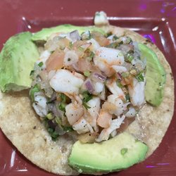 Señor Tacos - Tostada de Ceviche shrimp