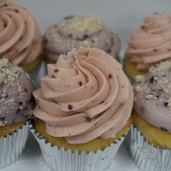 Ryke's Bakery - Blueberry & Raspberry Lemon Cupcakes.