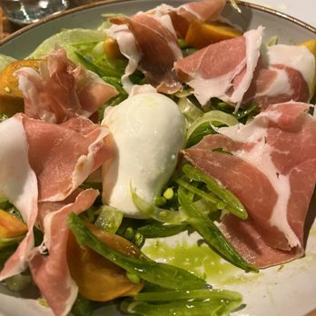 Matteo's Osteria - Pugliese Salad @$26 - some peaches weren't ripe; a little on the bitter side - Italian Near Me - Wailea, Hawaii Matteo's Osteria - Pugliese Salad @$26 - some peaches weren't ripe; a little on the bitter side - Italian Near Me - Wailea, Hawaii