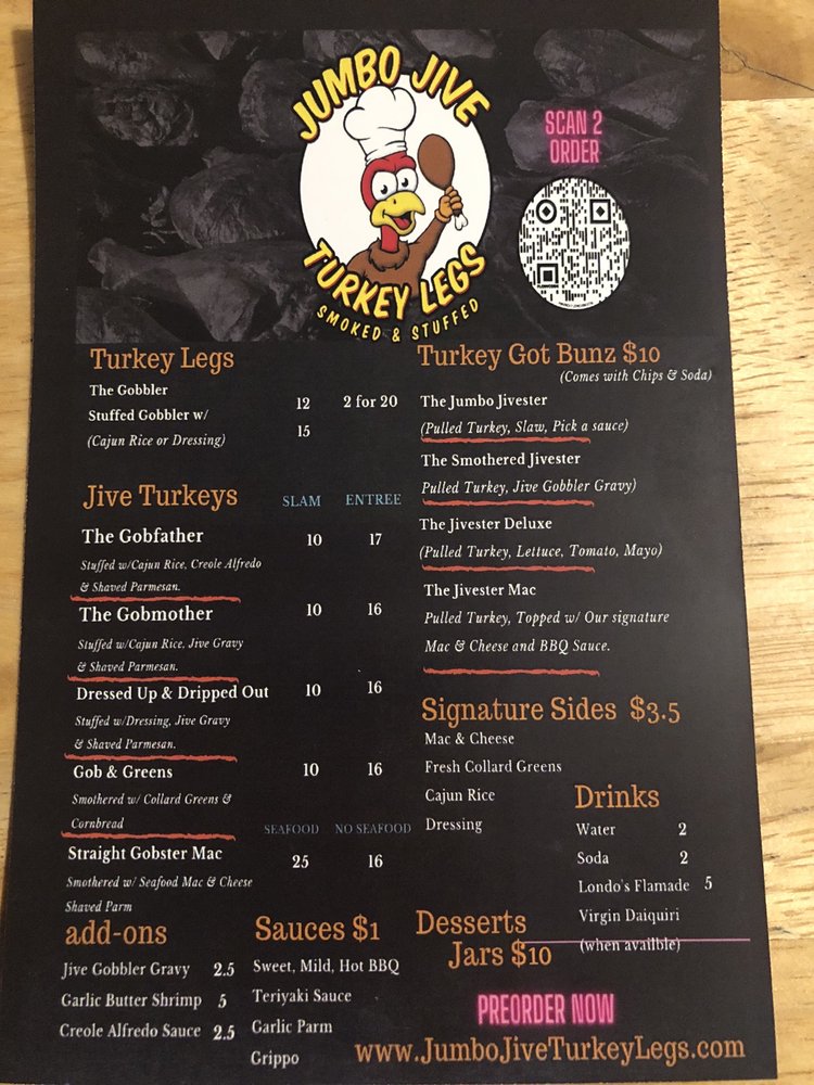 JUMBO JIVE TURKEY LEGS Updated September 2024 18 Photos 510 S