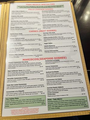 Menu photo 4 Todo Mexico Lynnwood, WA